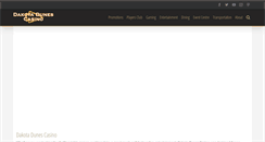 Desktop Screenshot of dakotadunescasino.com